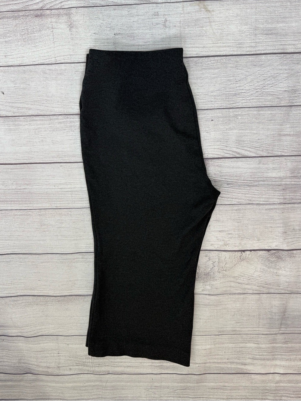 Lafayette 148 New York Gates Gray Cropped Cottagecore Pants stretch Pull On/XL - Picture 6 of 11